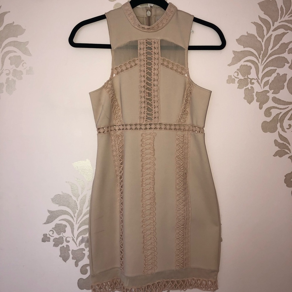 Free People, Nude Bodycon Dress